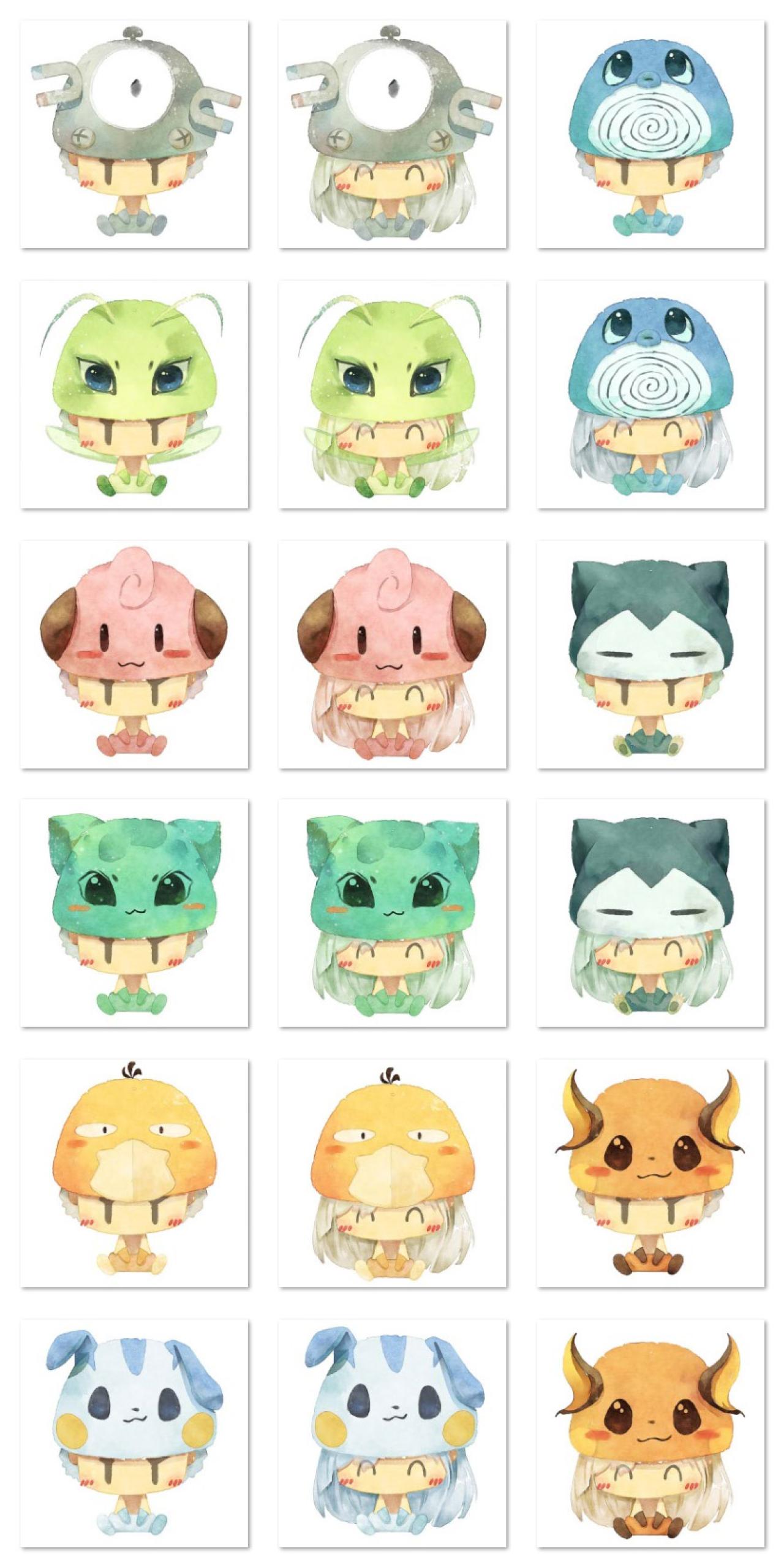 梁阿渣神奇宝贝头像第三组 预览图