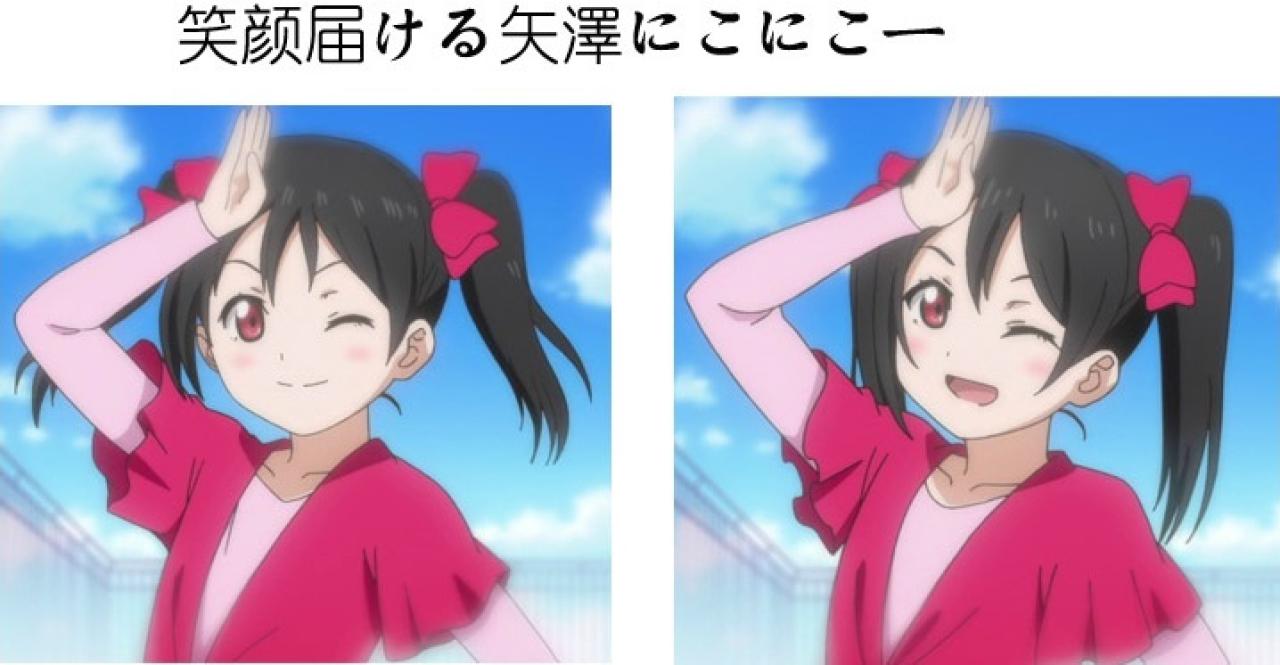 矢泽妮可niconiconi动作第六步：抬起右手，眨眼卖萌