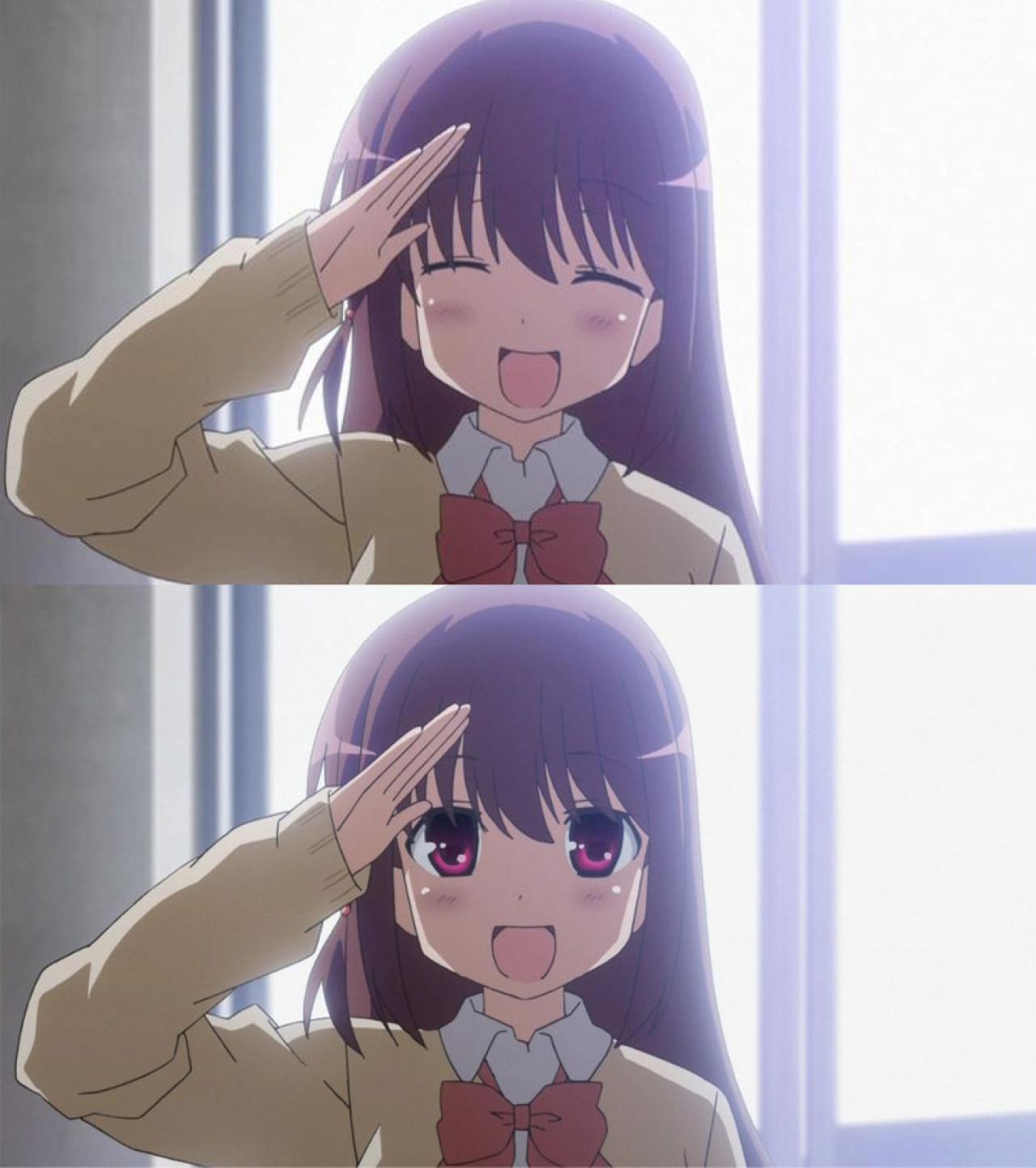 2012年日本动画最萌大赛亚军、《天才麻将少女阿知贺篇 episode of side-A》中松实玄登场激萌微笑