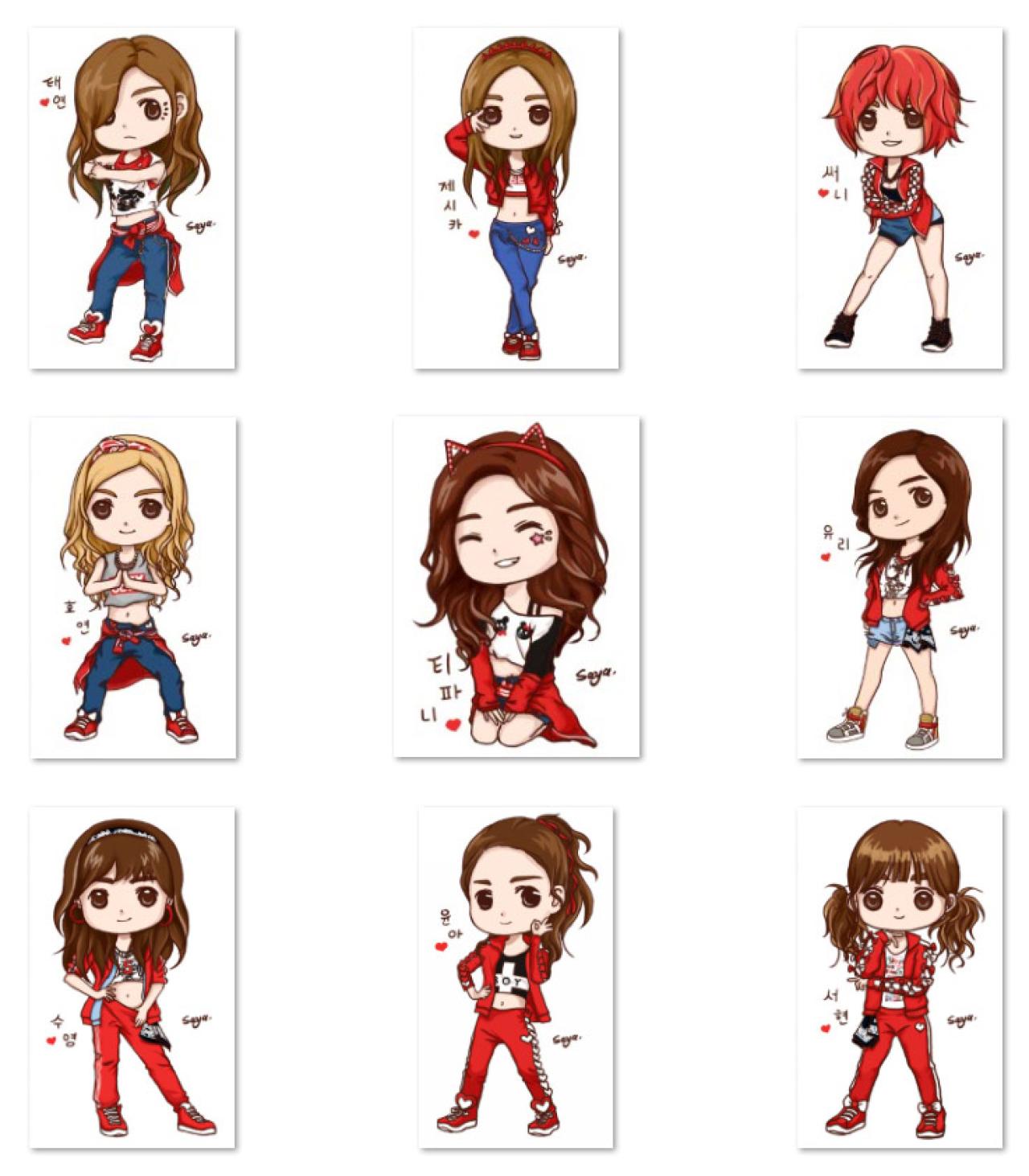 Saya少女时代The Show舞台萌化图 预览图