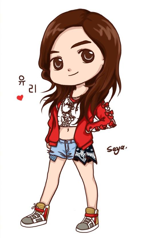 少女时代权侑莉（권유리）萌化壁纸