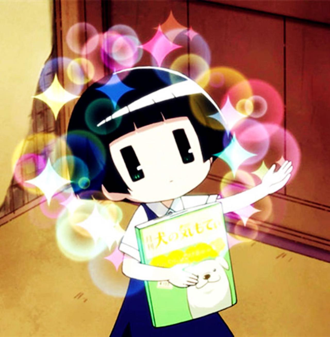 市松小雏抱着书本的头像