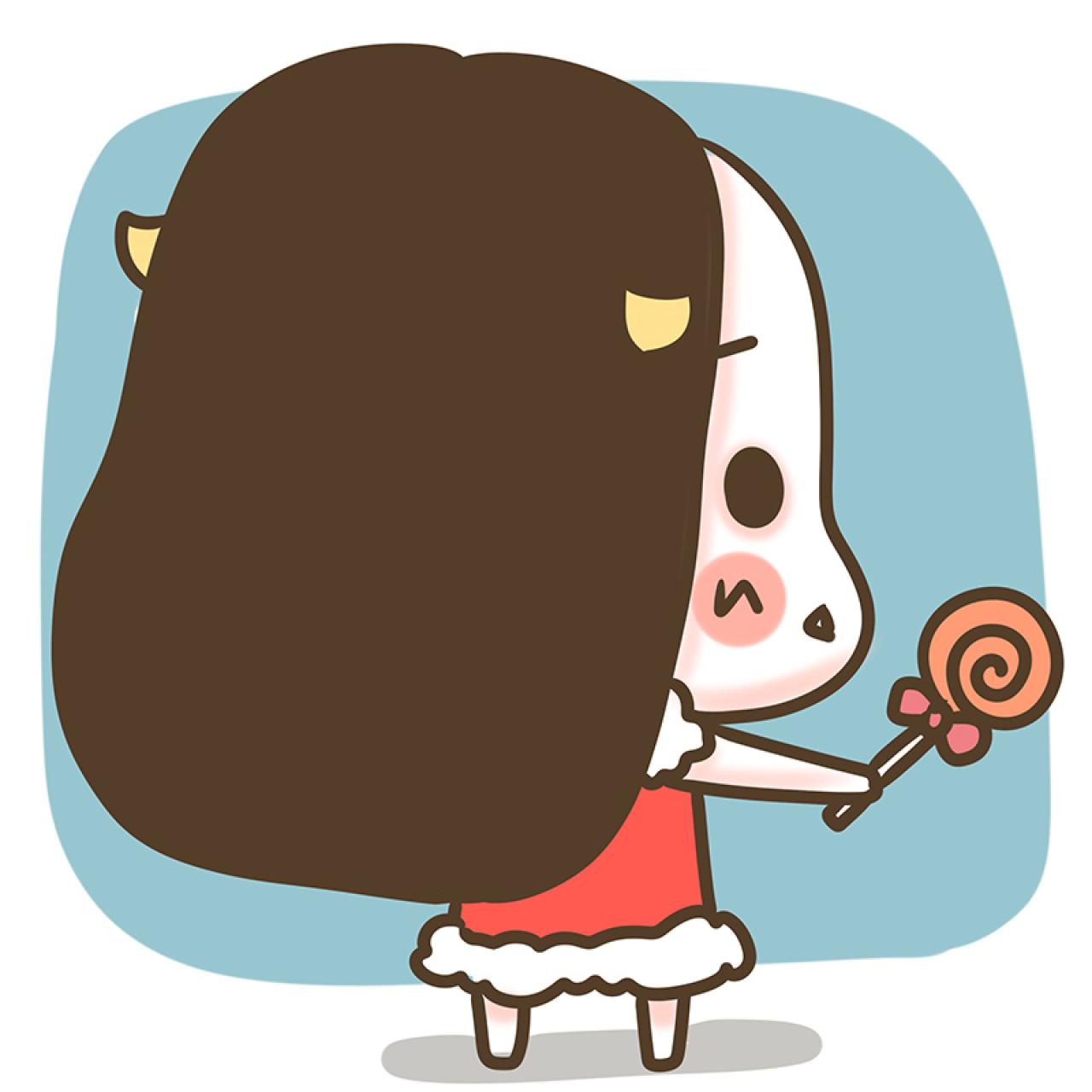 情侣头像女用：伸手给棒棒糖！