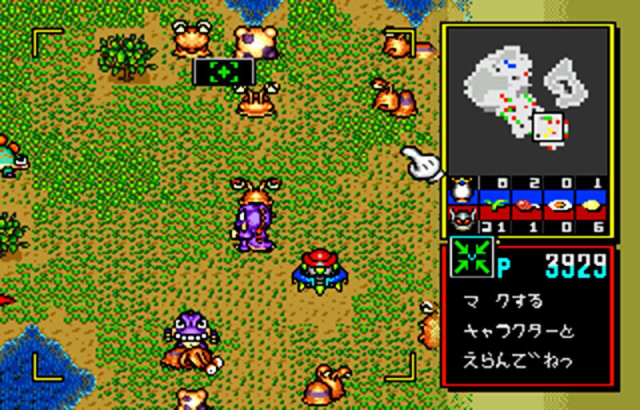 一只紫色霸王龙正在拳击蜗牛，另一只张开大嘴巴准备吃倒地的蜗牛