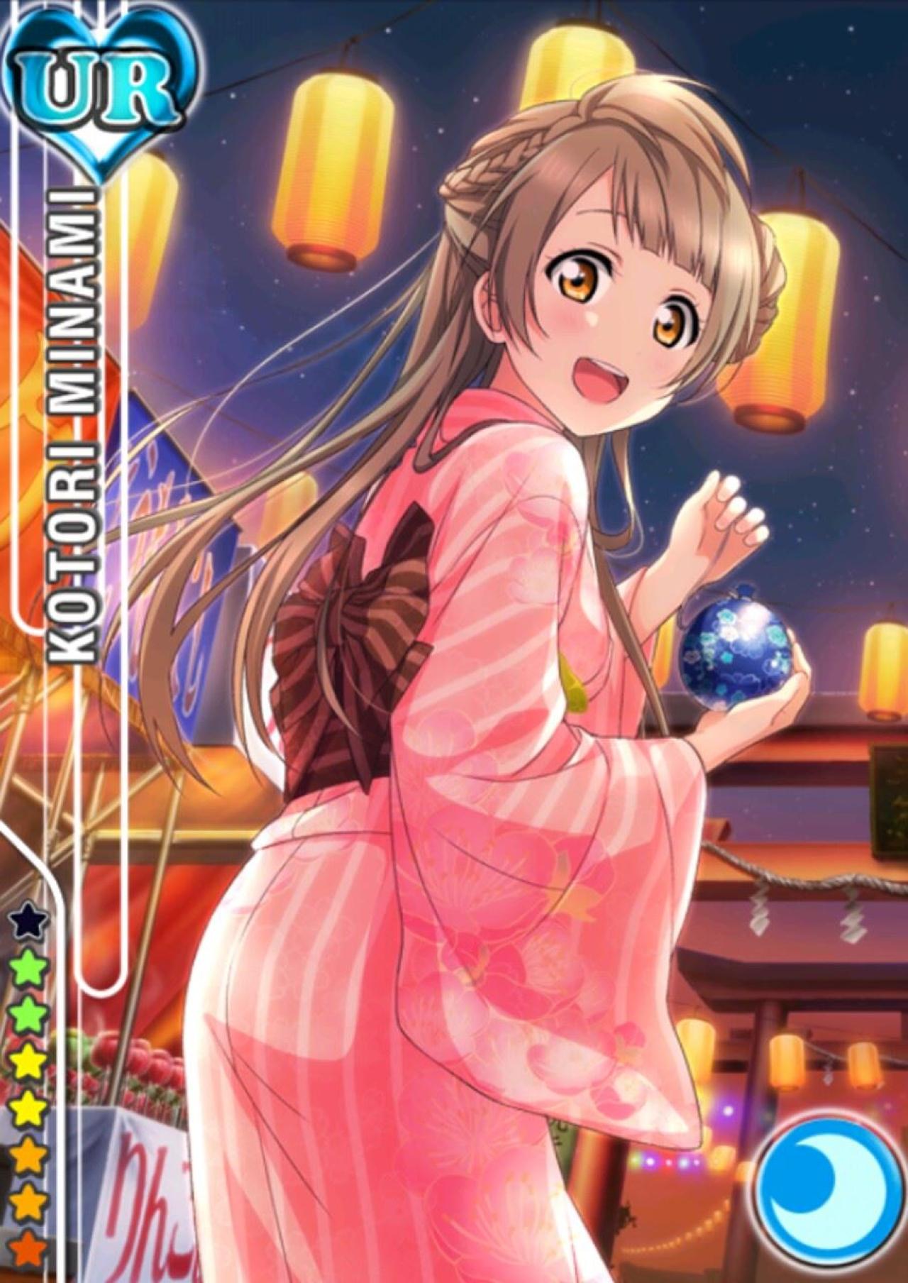 LoveLive!南小鸟浴衣九月篇UR觉醒前卡牌，编号155号