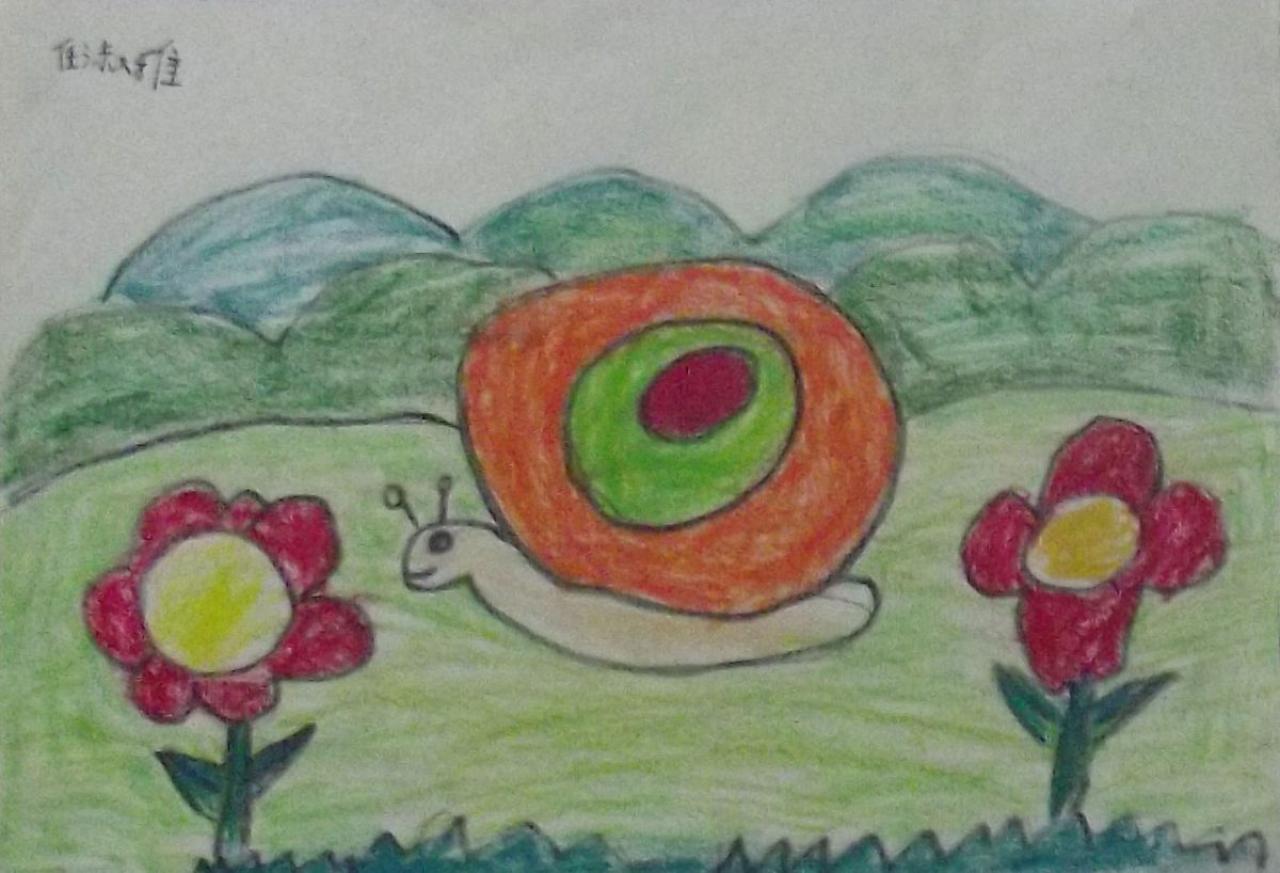 蜗牛 任淑雅画