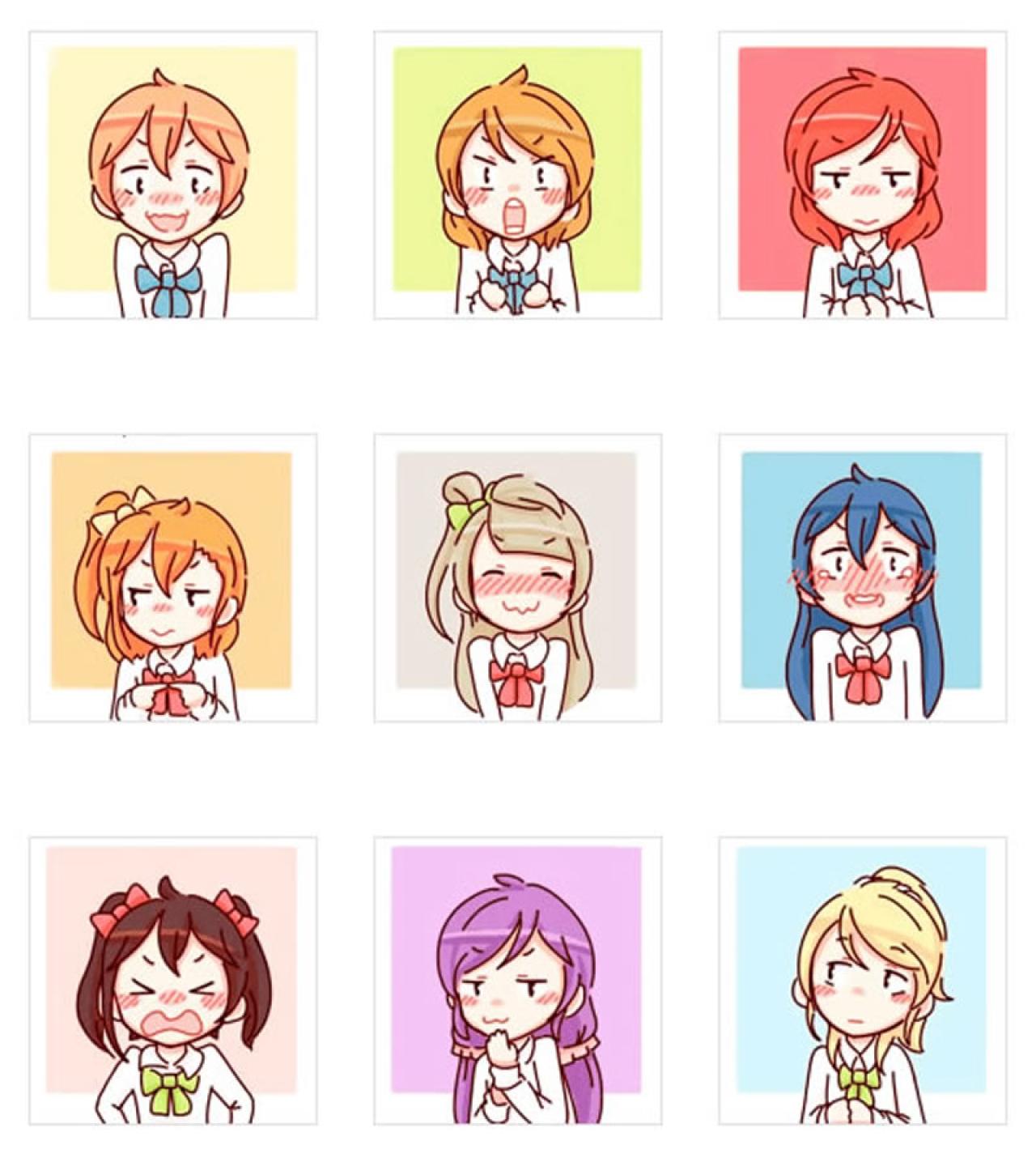lovelive害羞萌动态表情 预览图