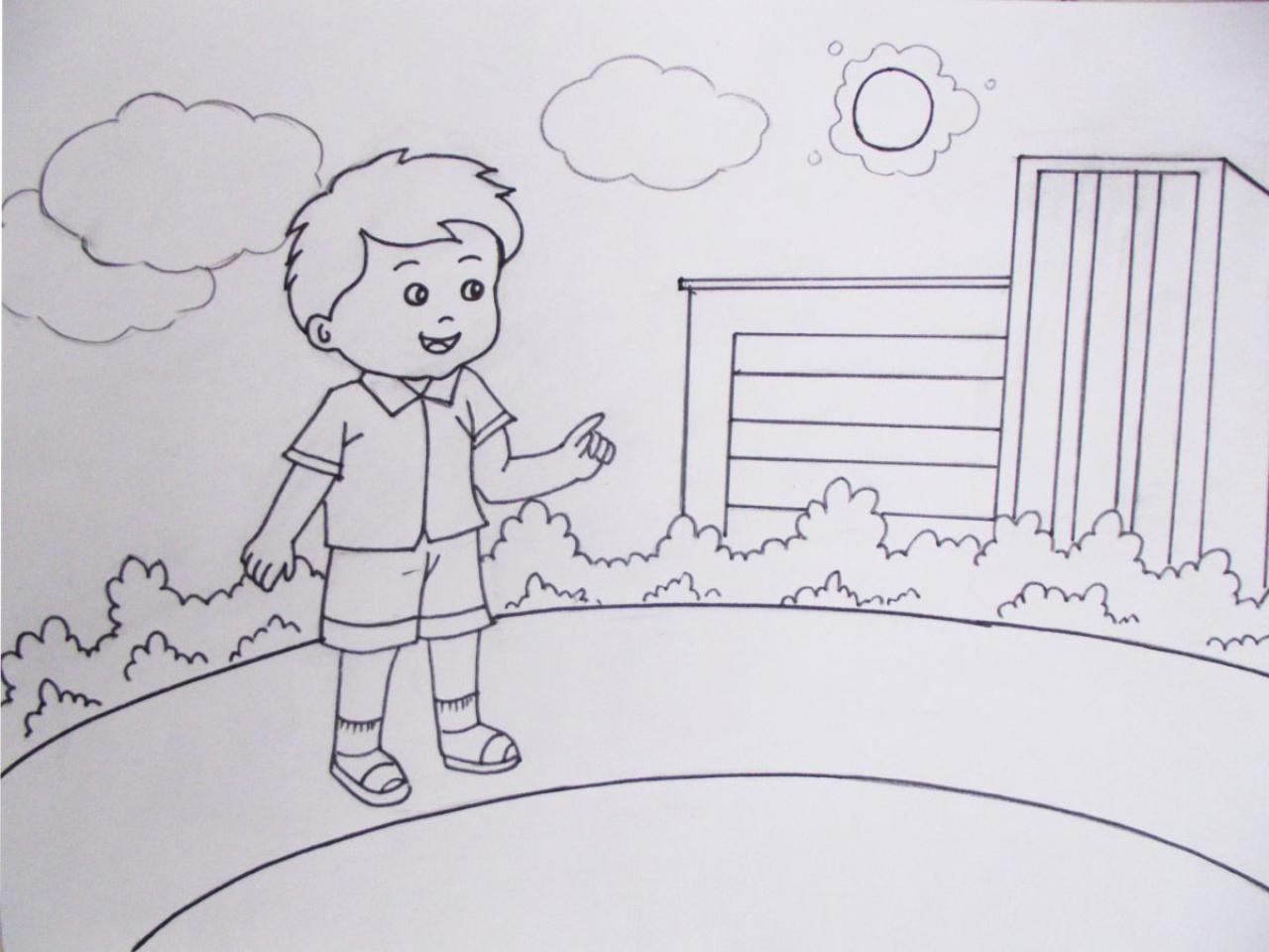 第四步，勾墨线