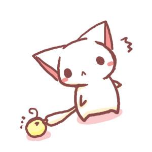 萌表情：猫咪用尾巴牵着小鸡“溜鸡”散步，猫咪的尾巴和小鸡的嘴巴都很痛