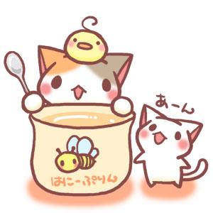 萌表情：两只猫咪和小鸡扒在杯子口：求开饭！