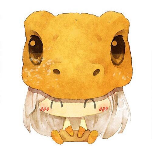 数码宝贝情侣头像女用：戴着亚古兽帽子的女孩