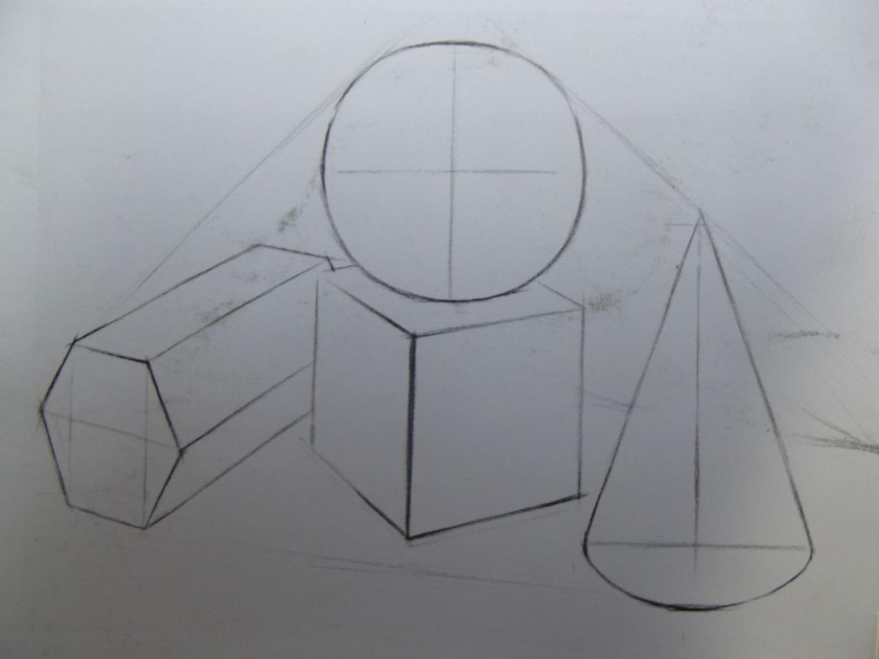 第一步，画结构（打轮廓）