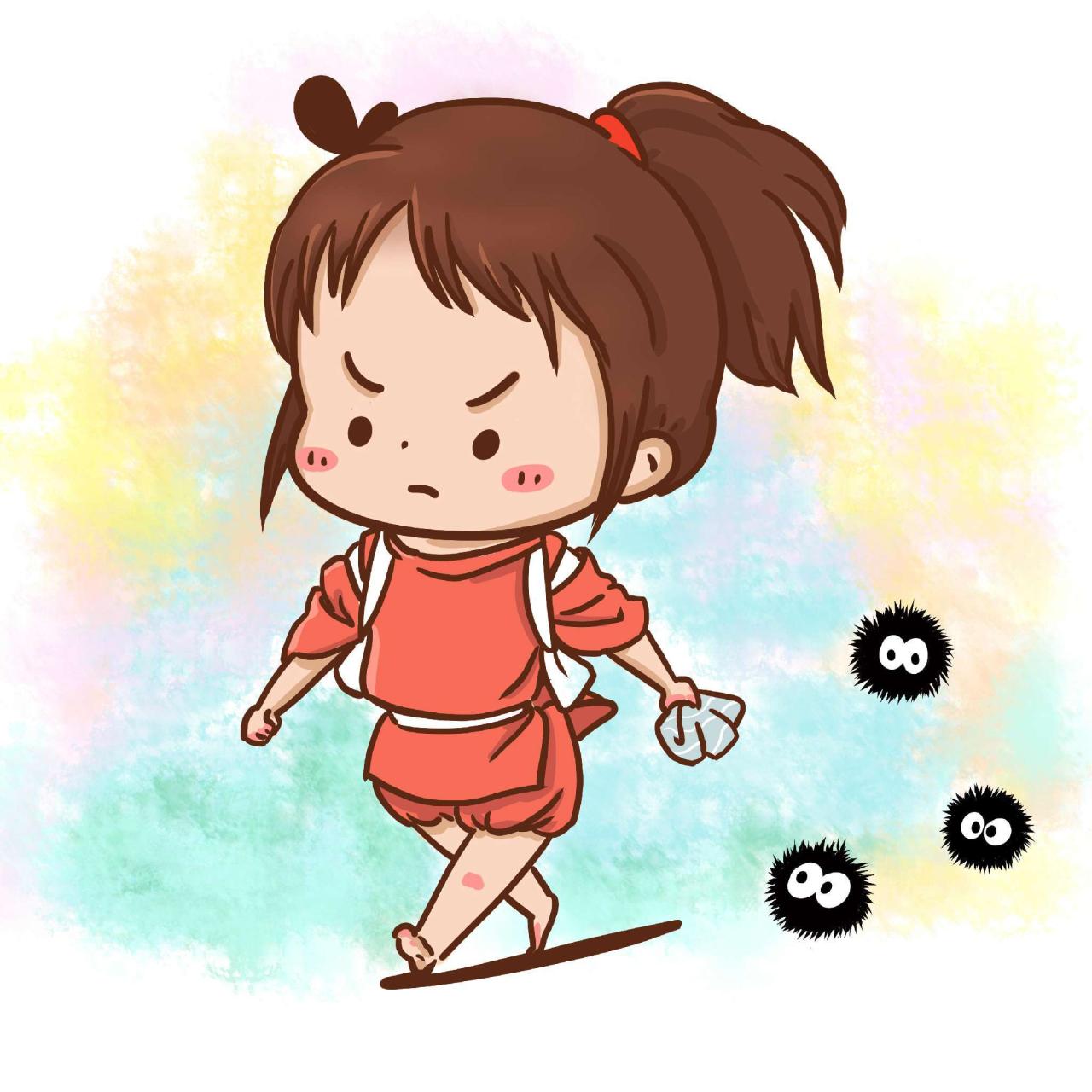 《千与千寻》中的荻野千寻全身头像