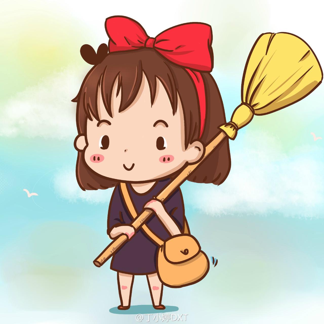 《魔女宅急便》中的琪琪全身头像