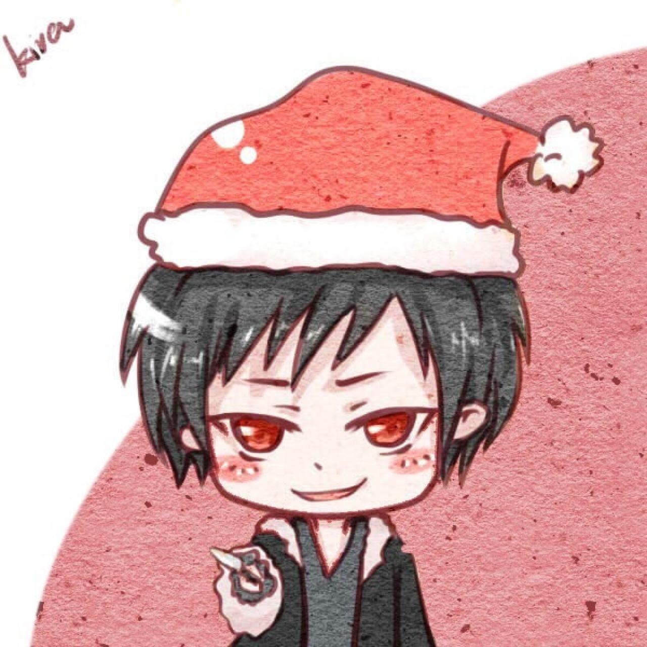 黑沼青叶圣诞帽头像