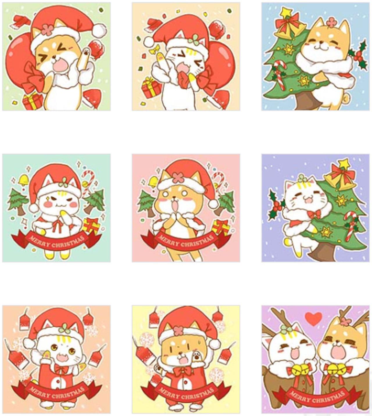 秋田与短尾圣诞头像 预览图