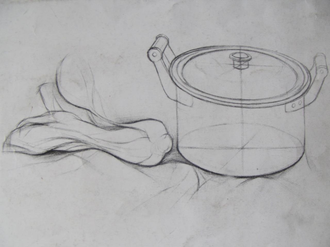 第五步，画内部透视关系