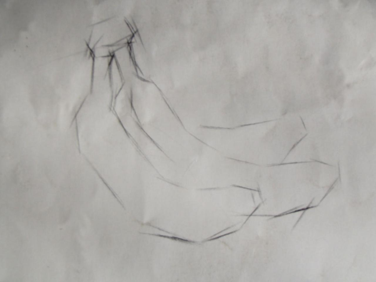 第一步,画出香蕉的大体轮廓