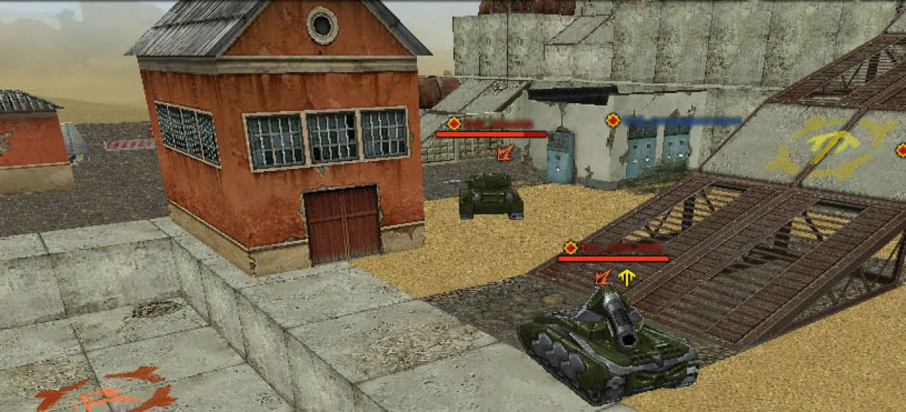 多边形地图上搭配蜂王底盘的散弹新炮塔