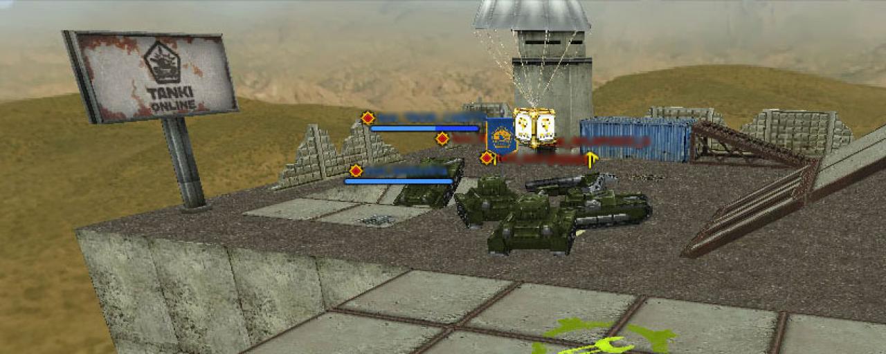 搭配黄蜂底盘的散弹新炮塔正在和猎人中甲们等待金水晶降落