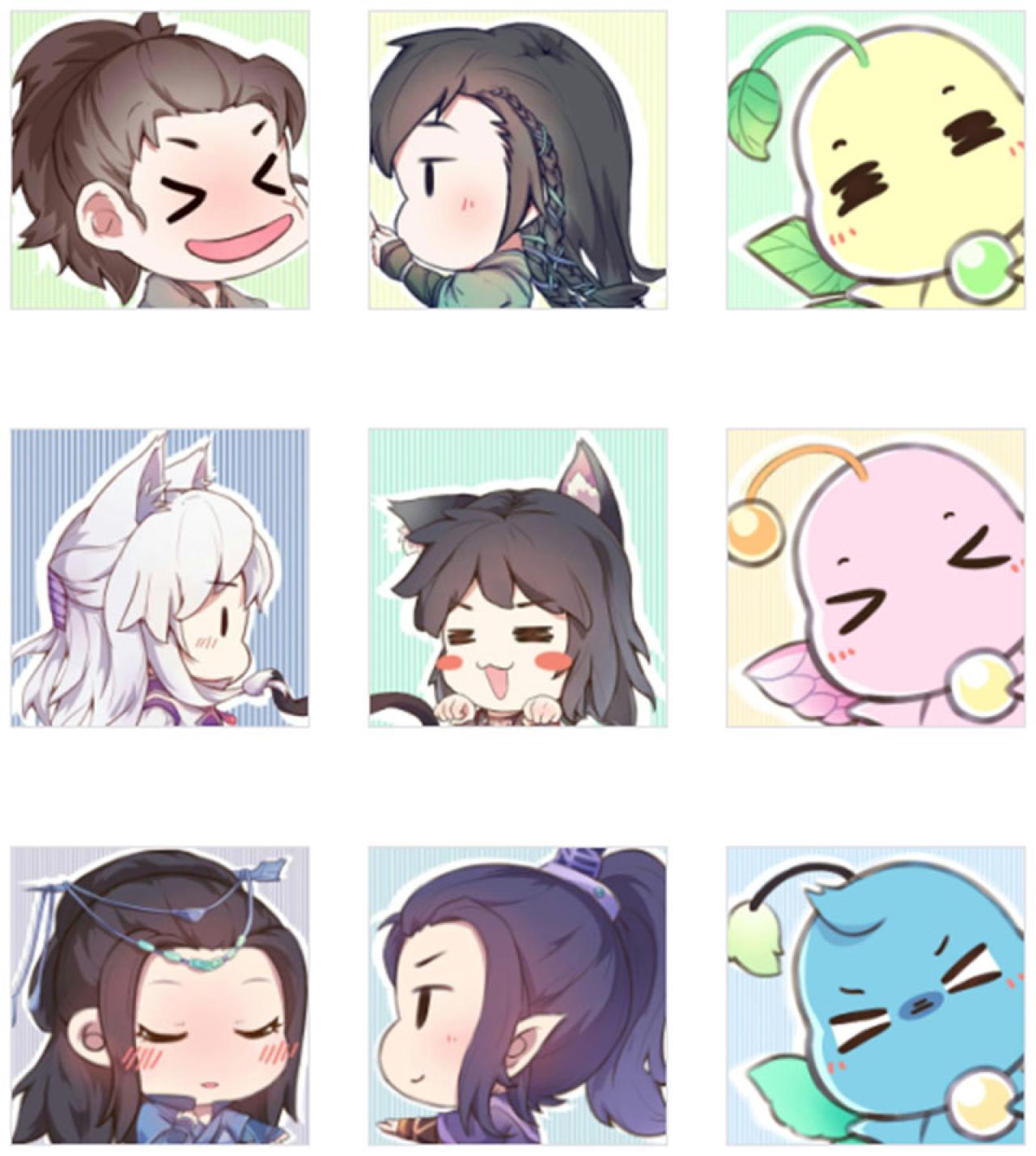 撸撸喵仙剑奇侠传同人配对及五毒兽萌头像 预览图