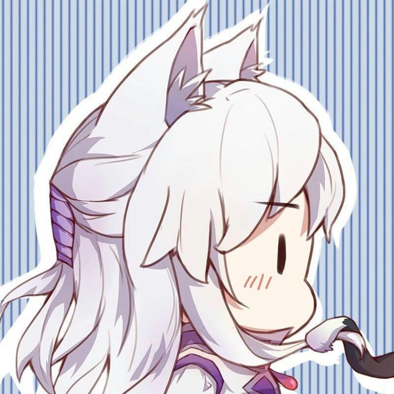 《仙剑奇侠传四》白发慕容紫英猫耳朵萌头像