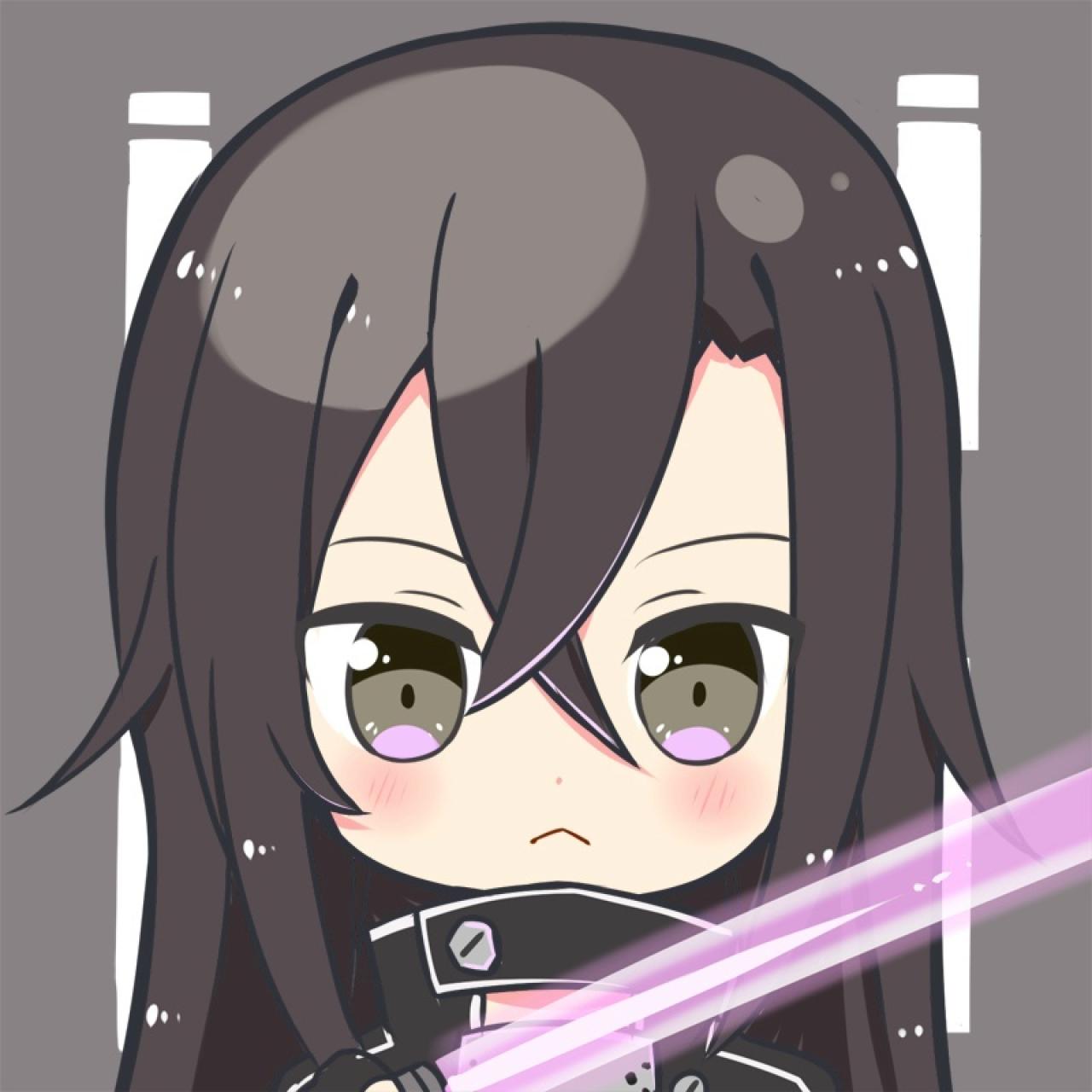 《刀剑神域Ⅱ》桐人/桐谷和人女装长发萌头像