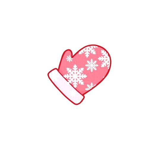 雪花棉手套情侣头像B