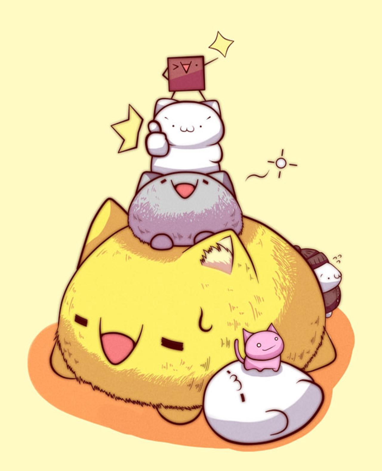 一个人扒在另一人的脑袋上，叠火车的头像