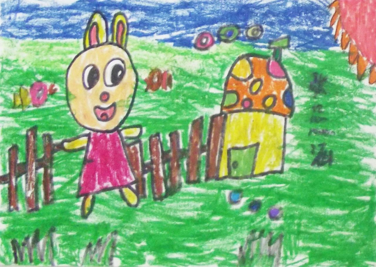 小兔子的家 张蕊涵画