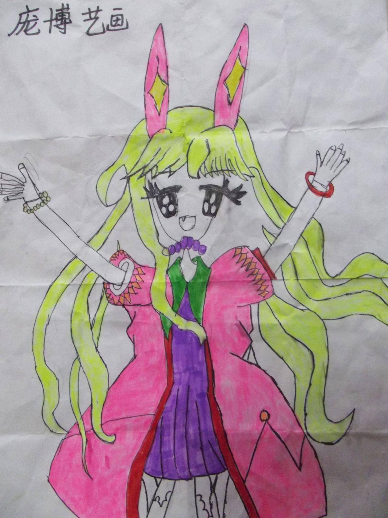 小女孩 庞博艺画