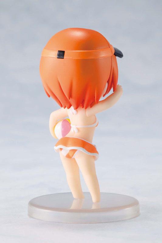 抱着排球的星空凛（凛喵）橙色泳装手办的背面