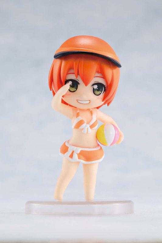 抱着排球的星空凛（凛喵）橙色泳装手办的正面