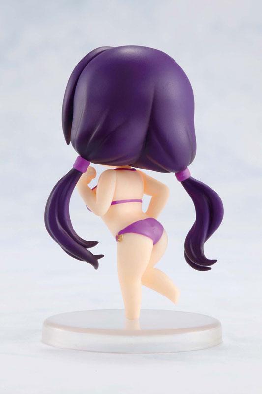 正在奔跑的东条希紫色泳装手办的背面