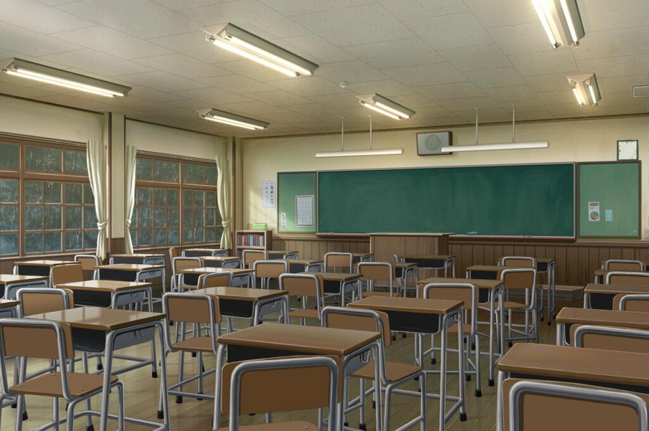 《明日の七海と逢うために》中阴雨绵绵下的教室