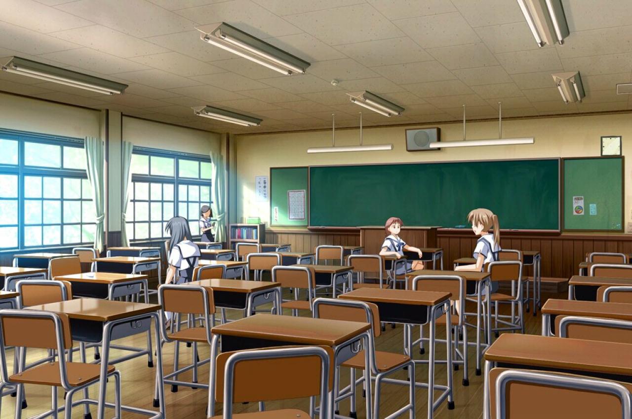 《明日の七海と逢うために》清晨只有四位女生的教室