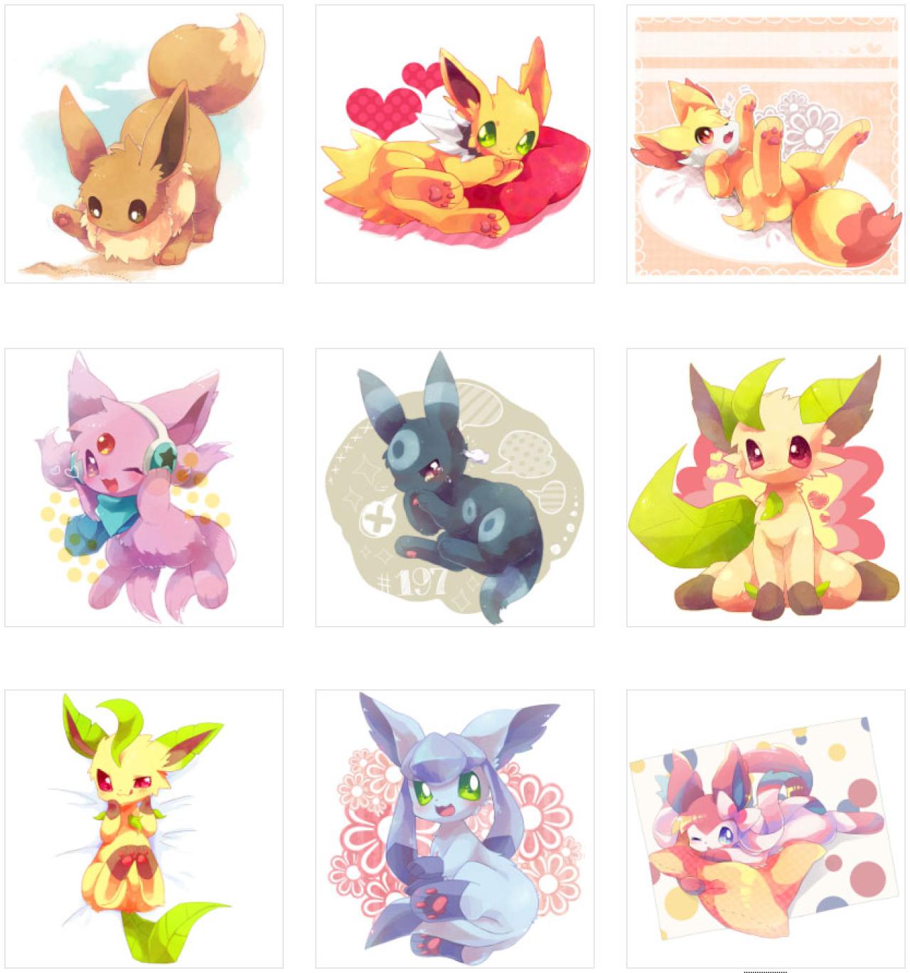 ぱてこ伊布家族萌头像 预览图