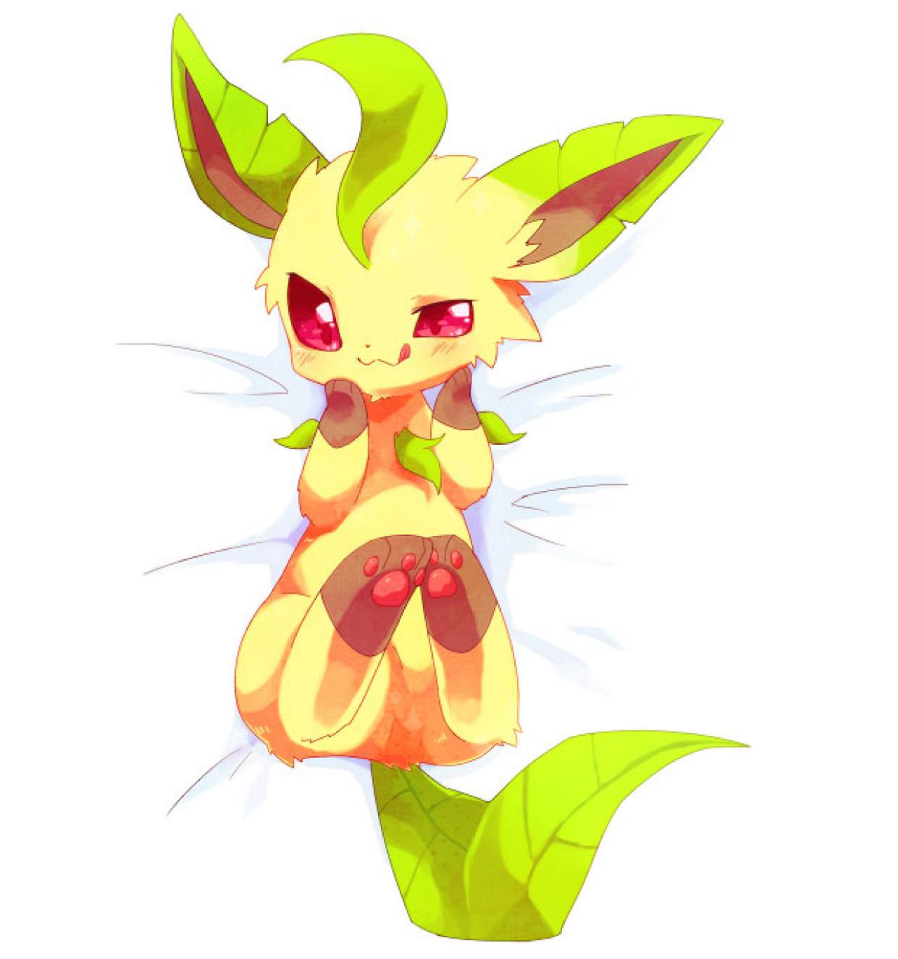 躺在床上，舔着嘴唇的叶精灵头像