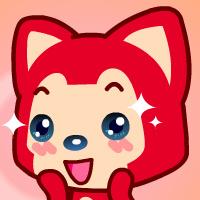 阿狸双手捧脸卖萌头像