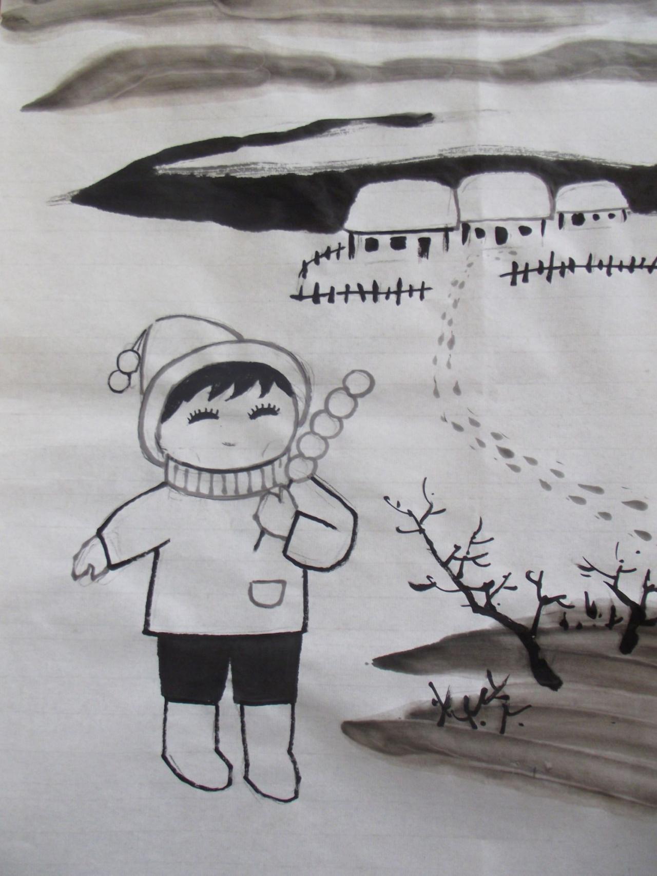 第三步，画背景