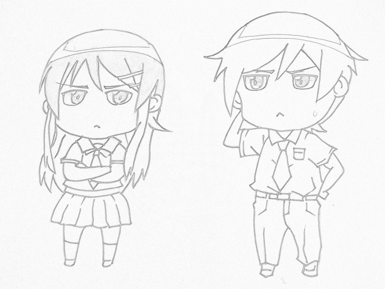 第三步，勾线稿