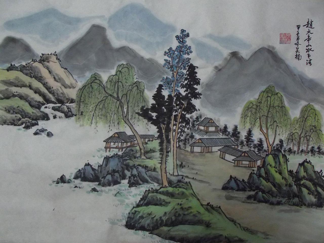 第五步，染色，即完成稿