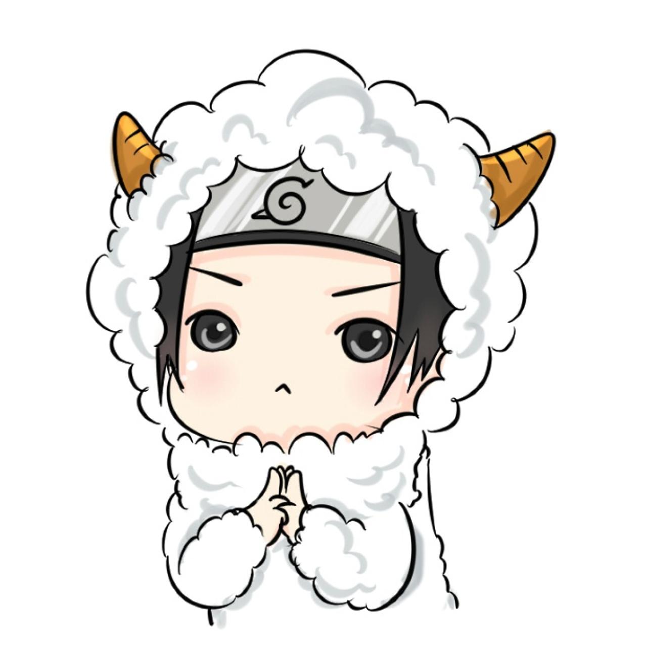 《火影忍者》中的宇智波鼬绵羊外套Q版头像