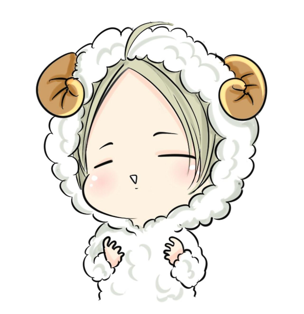 《19天》中的贱贱绵羊外套Q版头像