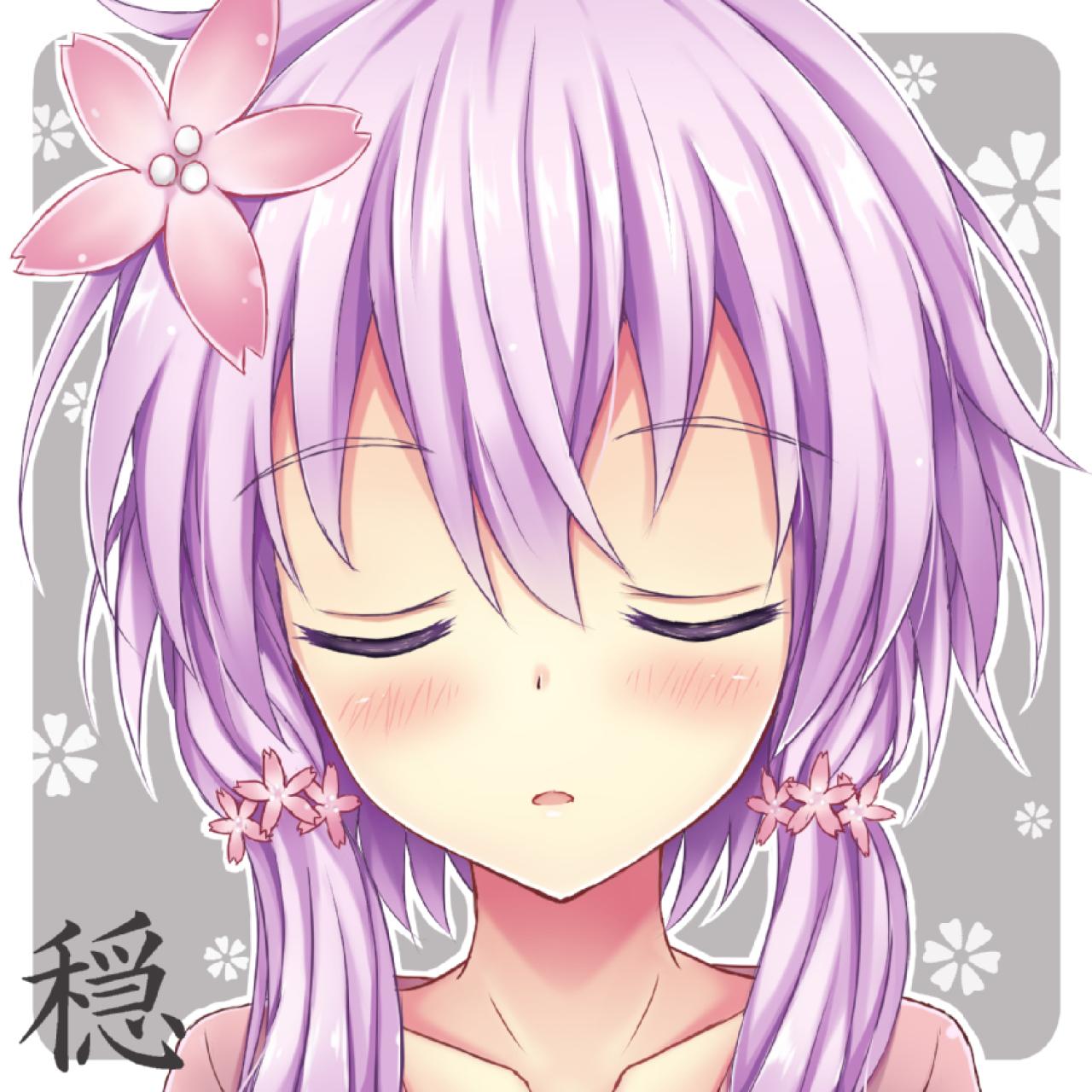 结月缘闭眼微微张嘴表情