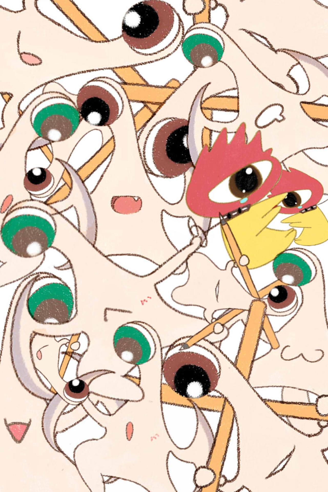 《寄生兽》中的右手机壁纸