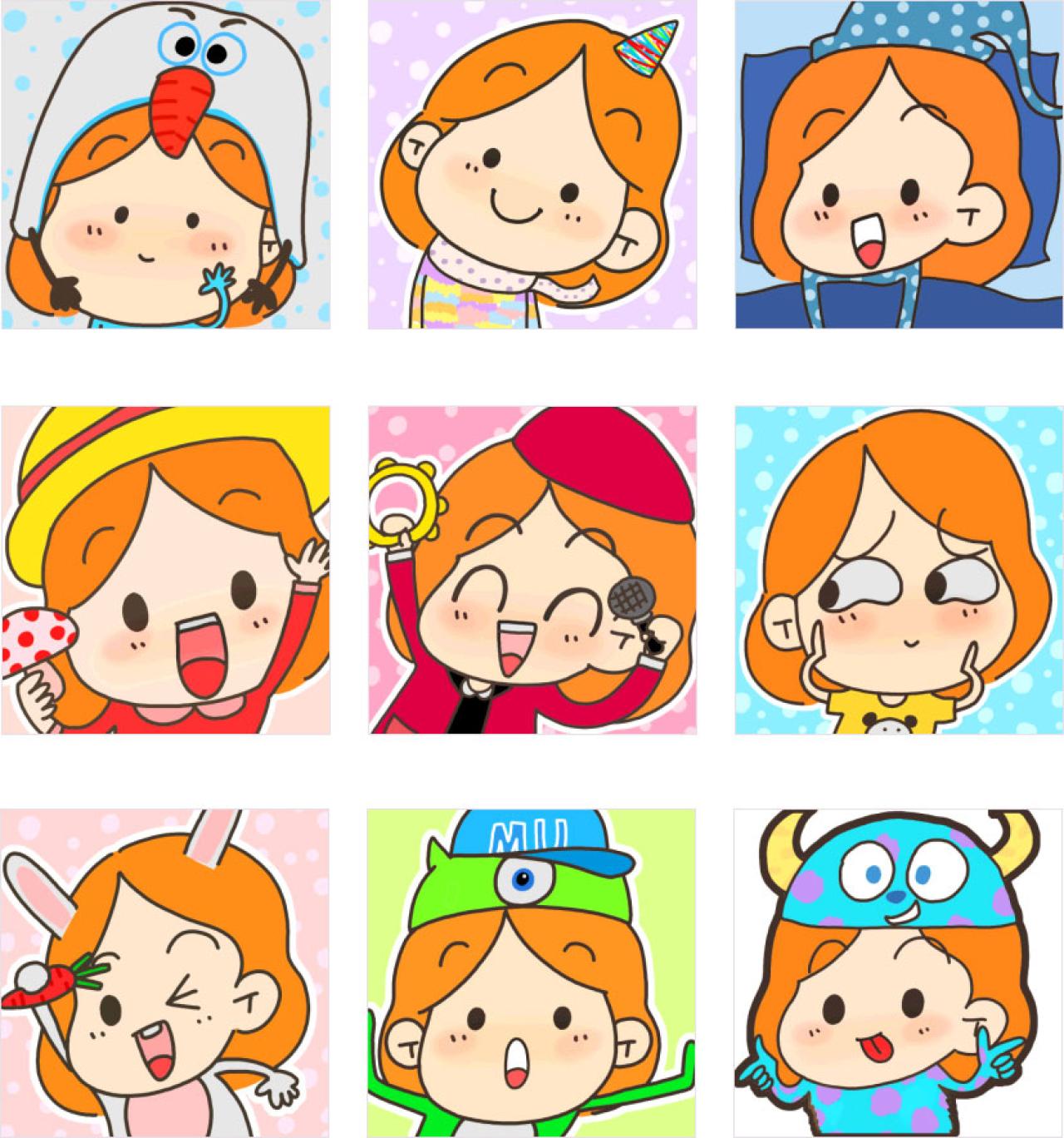 丁小点眨眼吐舌卖萌头像 预览图