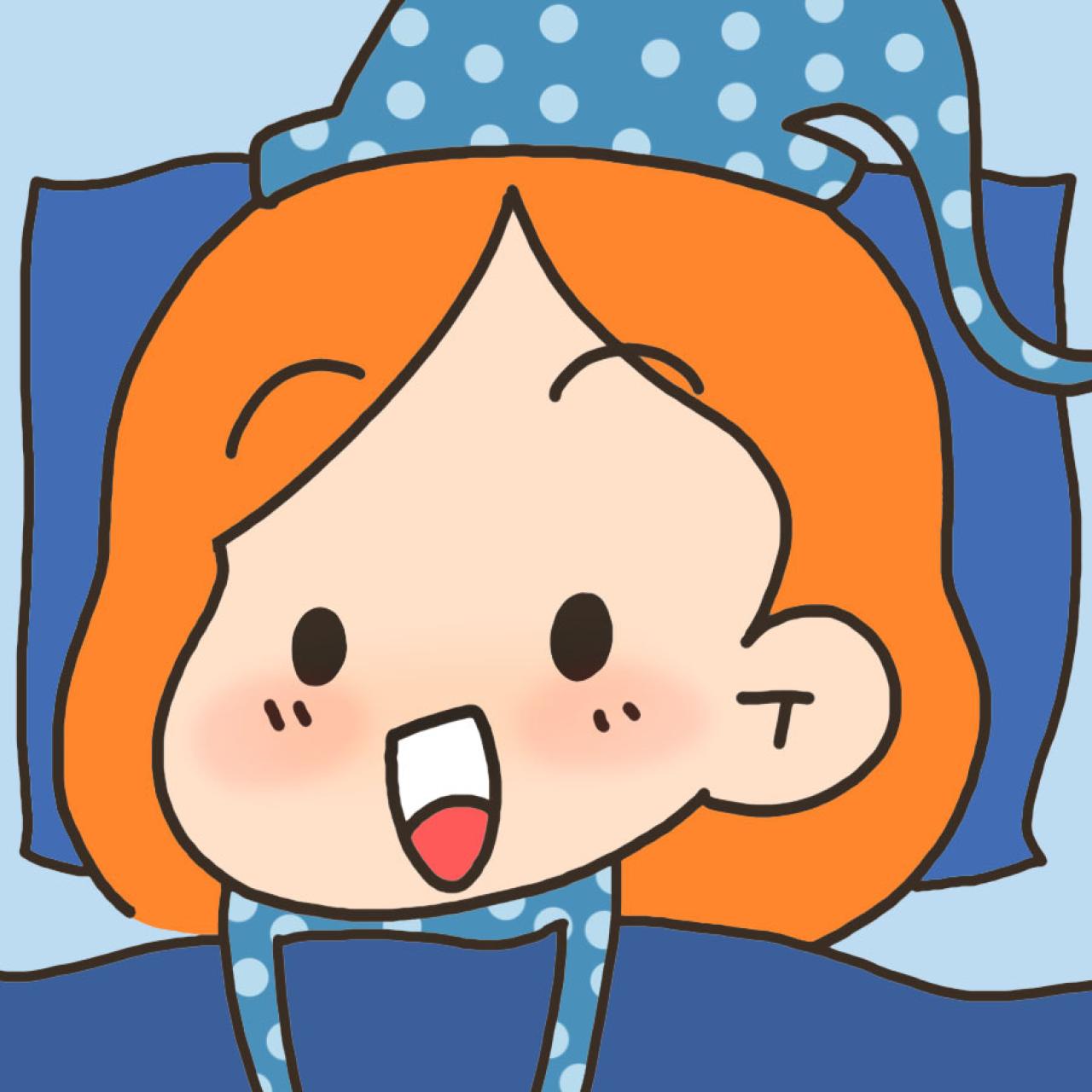 丁小点穿着睡衣躺在床上的头像