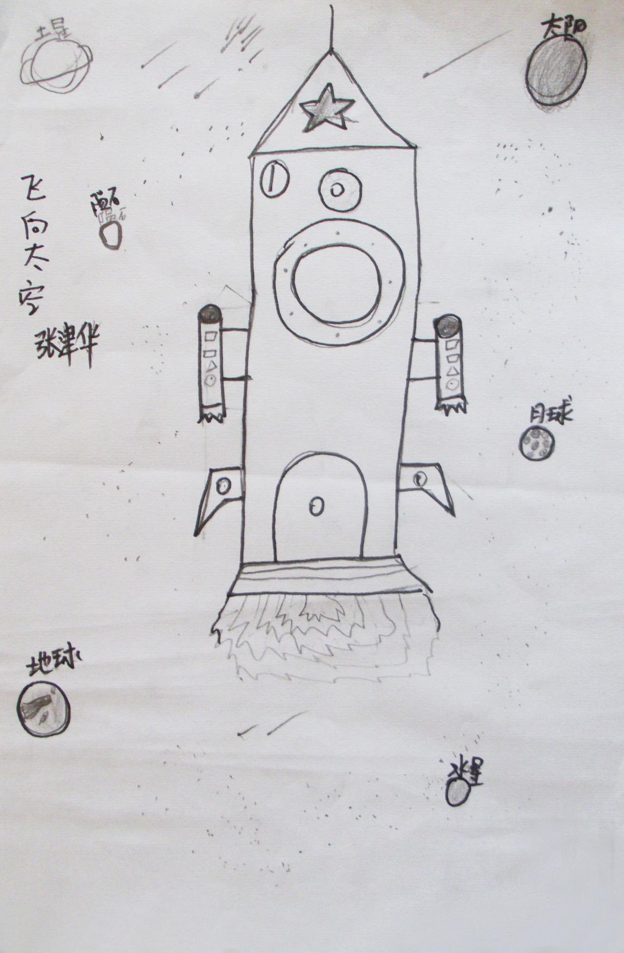 飞向天空 张津华画