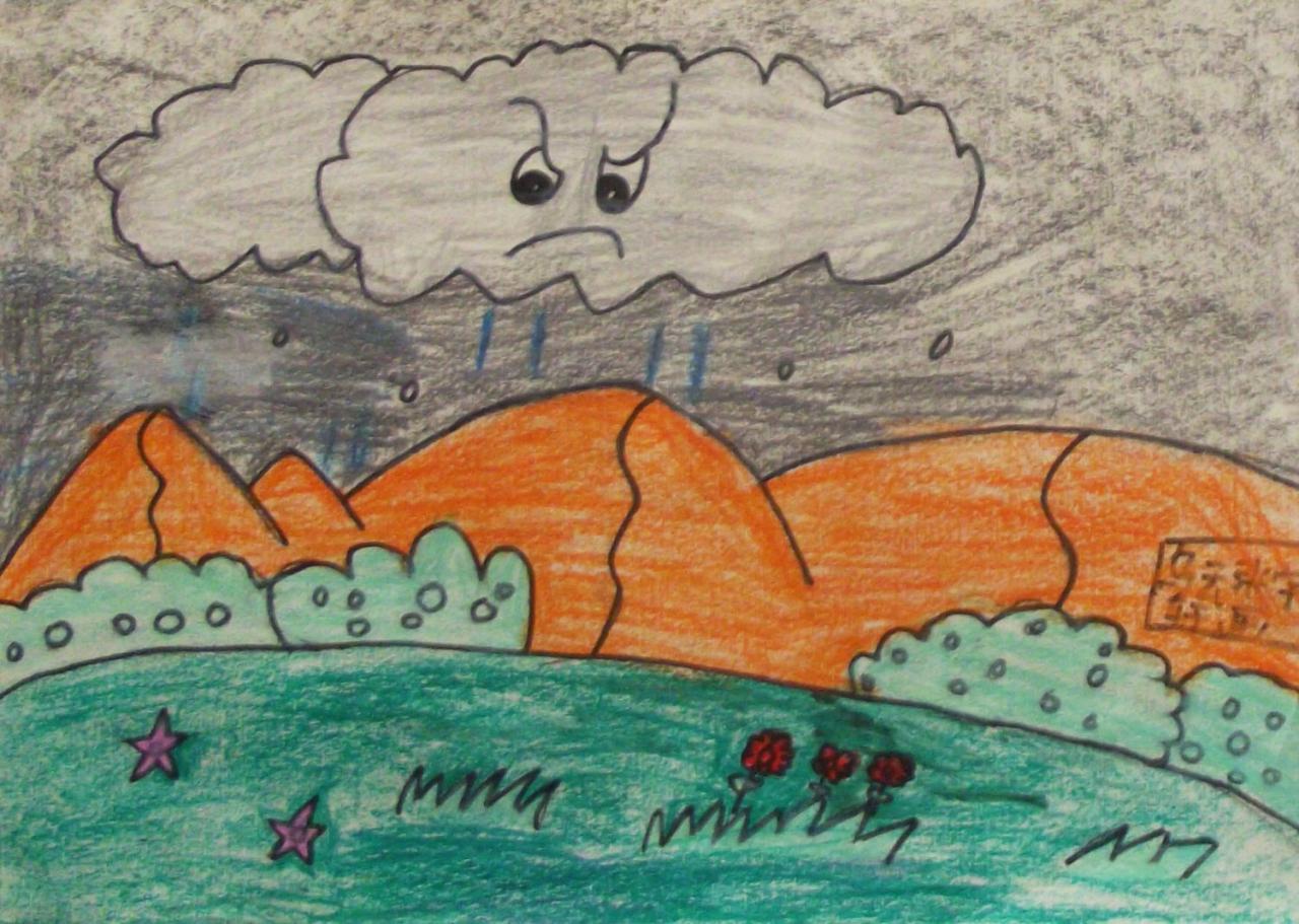 乌云密布 张宇轩画